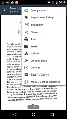 PDF Scanner With OCR android App screenshot 1